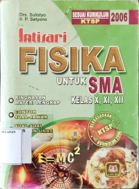 Intisari Fisika intuk SMA kelas X, XI, XII