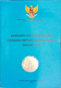 Image of Undang-undang Dasar Negara Republik Indonesia tn. 1945